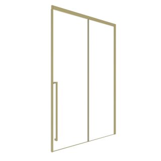 Душевая дверь в нишу Timo T54L 140 см левая золото матовое